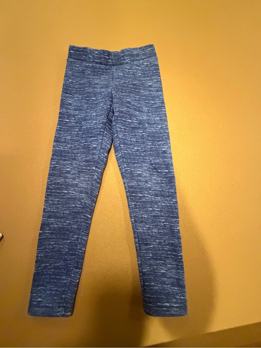 Old Navy Heathered Navy Blue Girls' Stretch Leggings